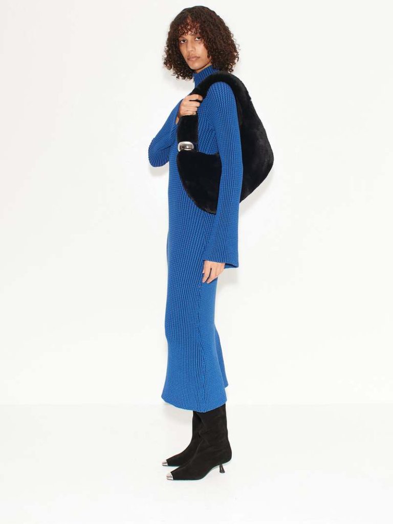 Simon Miller Zumi Textured Midi Dress Matisse Blue Size Small 4/6 — image 8 of 8